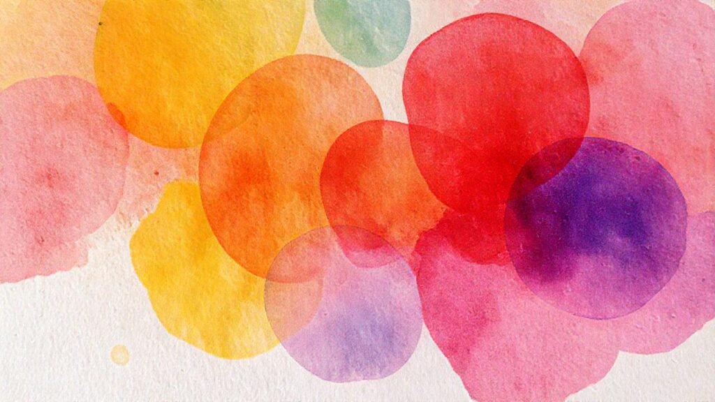 Expresiones abstractas coloridas y delicadas