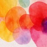 Expresiones abstractas coloridas y delicadas