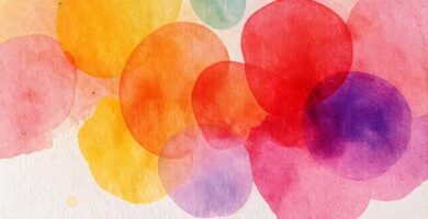 Expresiones abstractas coloridas y delicadas