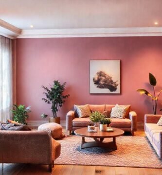 Un salón acogedor y elegante