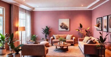 Un salón acogedor y elegante