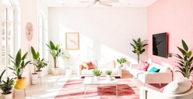 Una sala luminosa y alegre