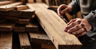 El artesano crea con madera y luz