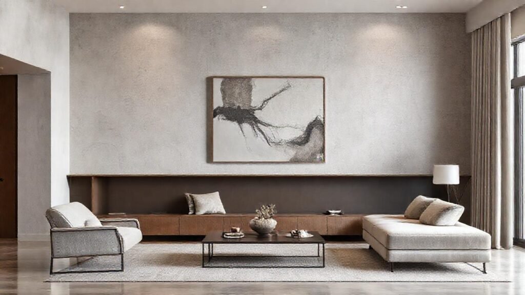 Un salón moderno y minimalista