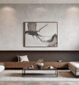 Un salón moderno y minimalista