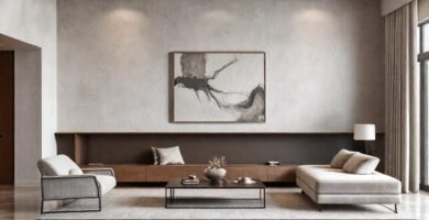 Un salón moderno y minimalista