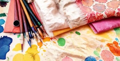 Diseño textil vibrante y creativo