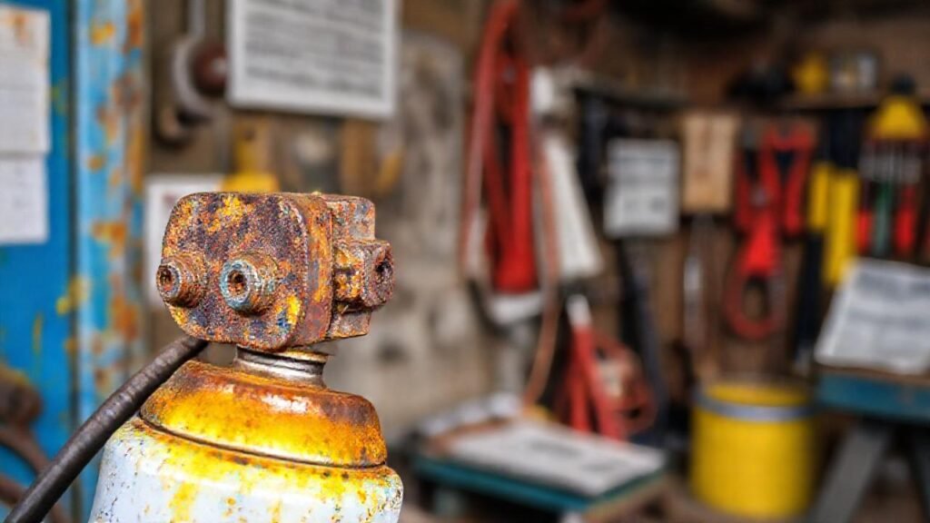 Metal oxidado se transforma en color