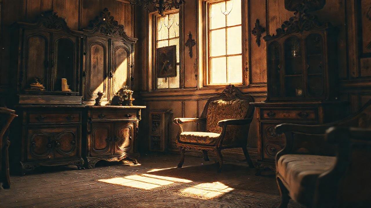 Una habitación antigua y cálida