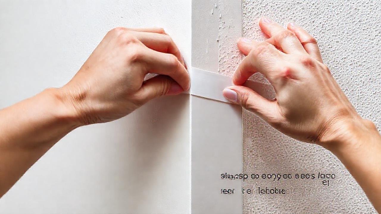 Se muestra cómo pegar una pared