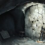 Un sótano oscuro evoca melancolía y decadencia