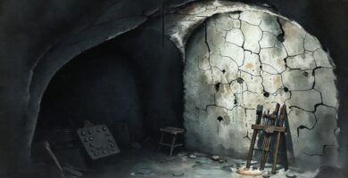 Un sótano oscuro evoca melancolía y decadencia