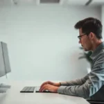 Un espacio de trabajo minimalista y sereno