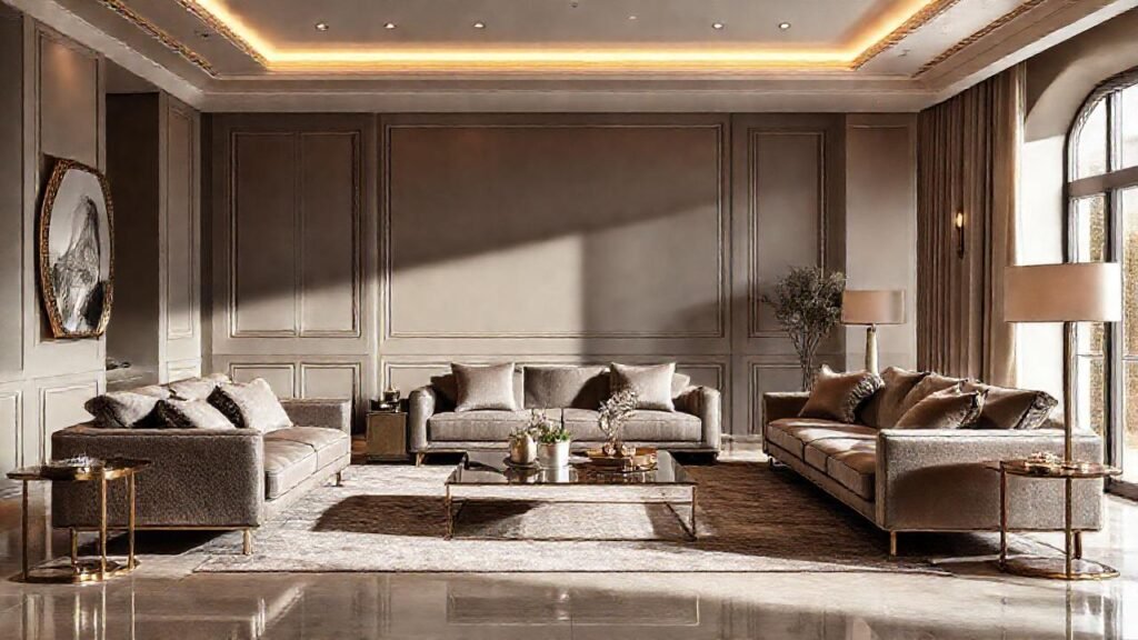 Un salón elegante y sofisticado