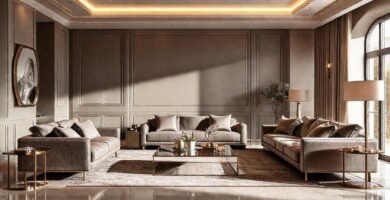 Un salón elegante y sofisticado