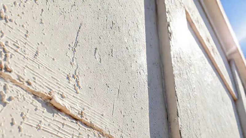 Pared exterior protegida y reflectante