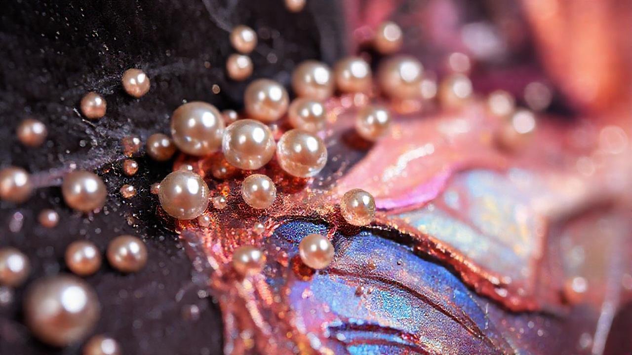Pintura lujosa, iridiscente y elegante