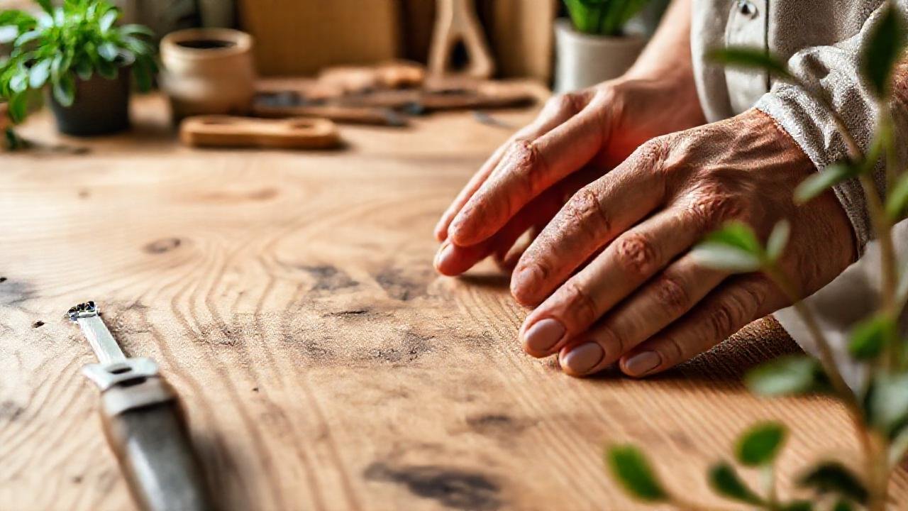 Textura de madera artesanal, natural y suave