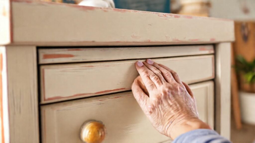 Pintura en tiza transforma muebles con arte