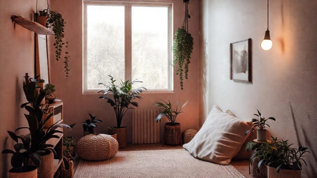 Un espacio cálido y sereno minimalista