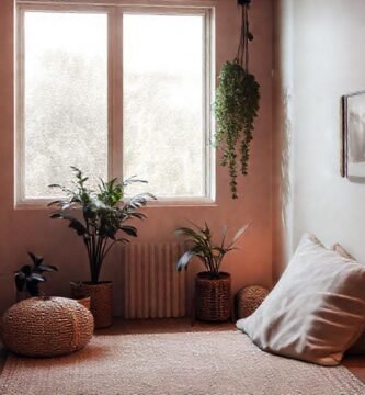 Un espacio cálido y sereno minimalista