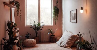 Un espacio cálido y sereno minimalista