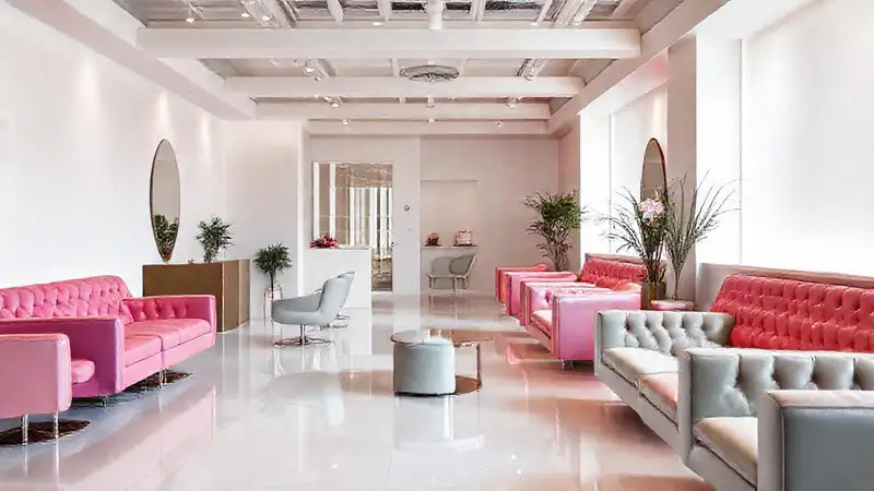 Un salón minimalista