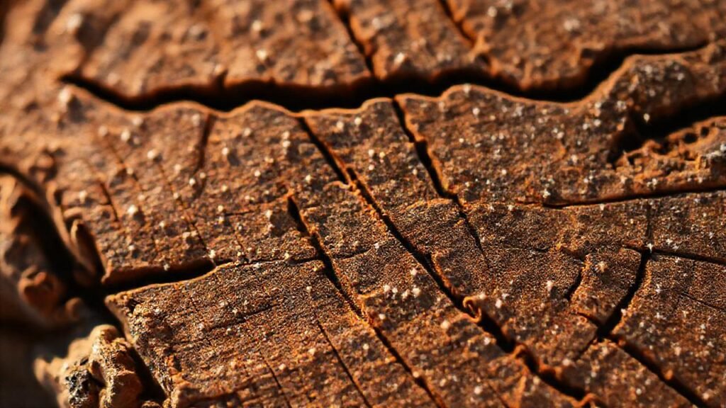 Madera texturizada brilla con luz cálida