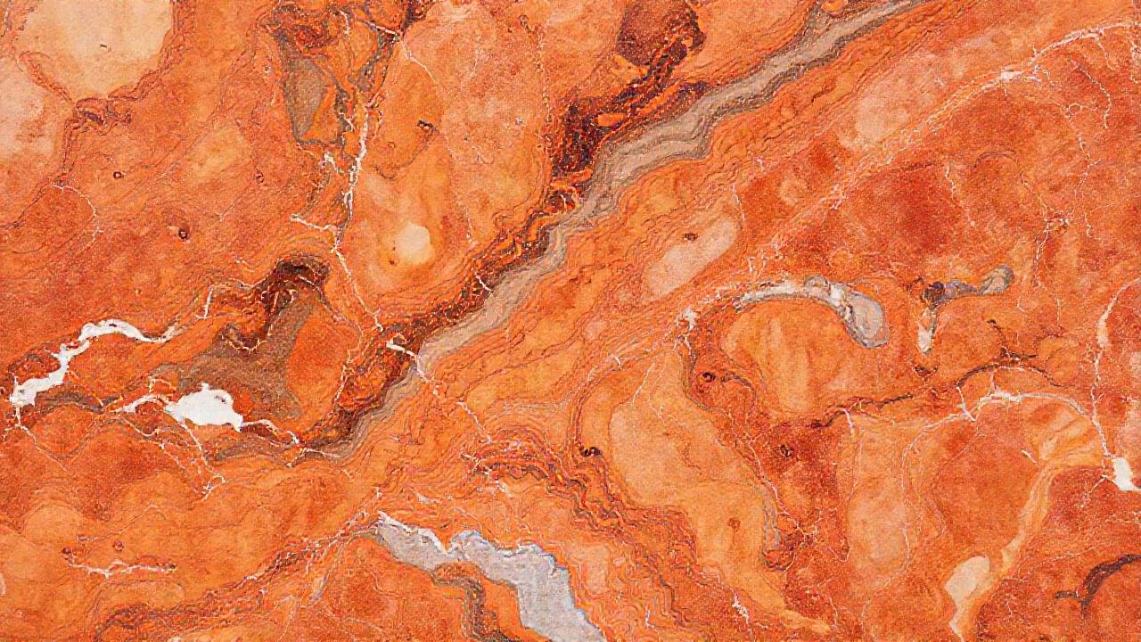 Mural de mármol pintado, vibrante y artístico