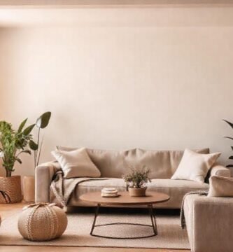 Un salón acogedor y sereno