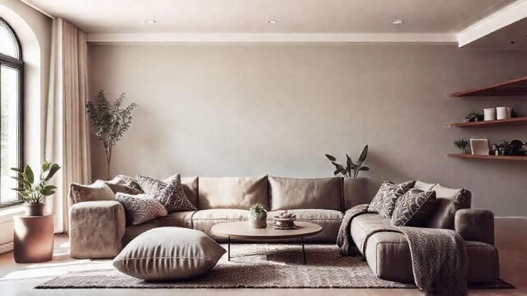 Un salón minimalista