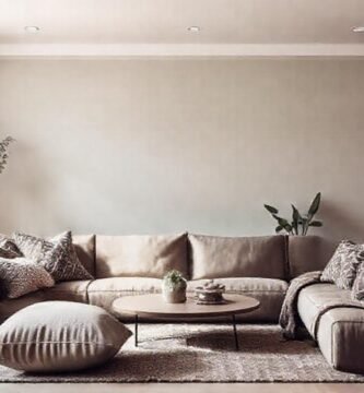 Un salón minimalista