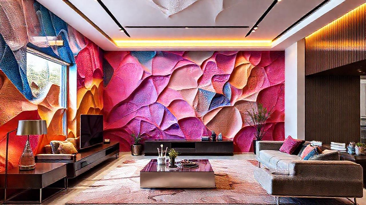 Un salón moderno y lujoso brilla