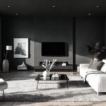 Un salón minimalista y sereno