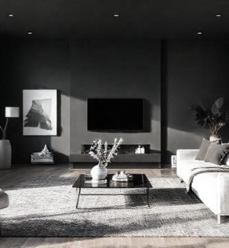 Un salón minimalista y sereno