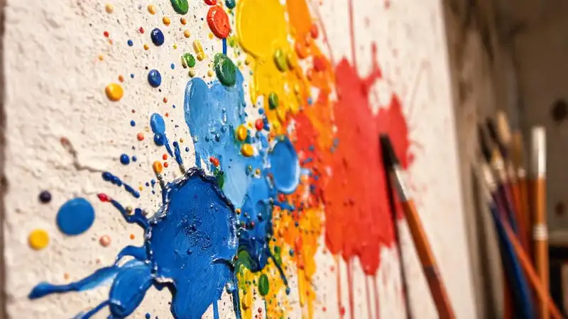 Pintura al óleo crea textura vibrante
