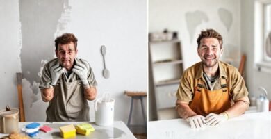 El pintor resolvió un problema de pintura