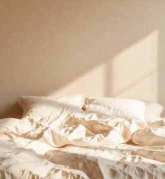 Un dormitorio beige transmite paz y calma