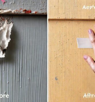 Reparación de pintura: antes y después