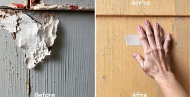 Reparación de pintura: antes y después
