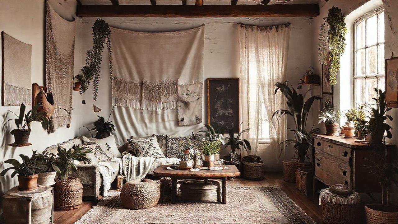 Un espacio bohemio, cálido y acogedor