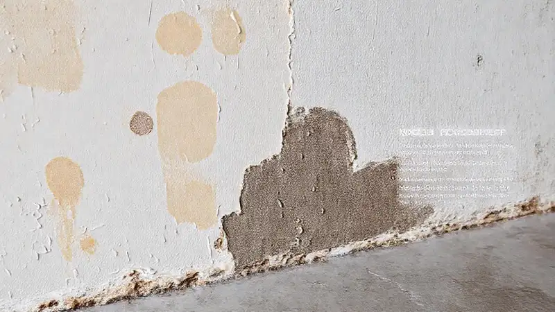 Textura de pared húmeda y minimalista