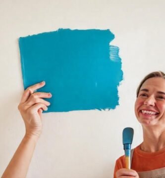 Un pintor sonríe