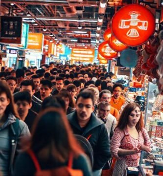 Un ambiente minorista vibrante y dinámico