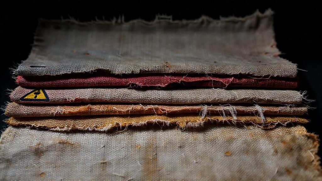 Muestra textil dañada requiere análisis científico