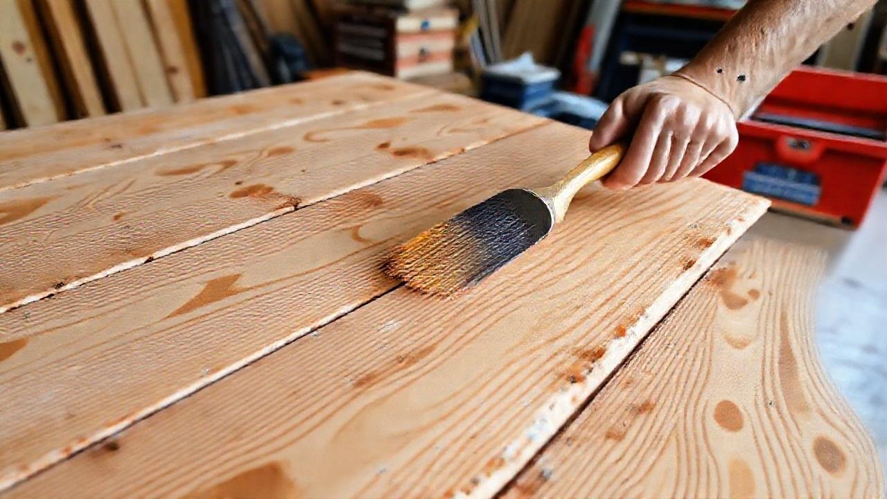 Un artesano crea un acabado duradero