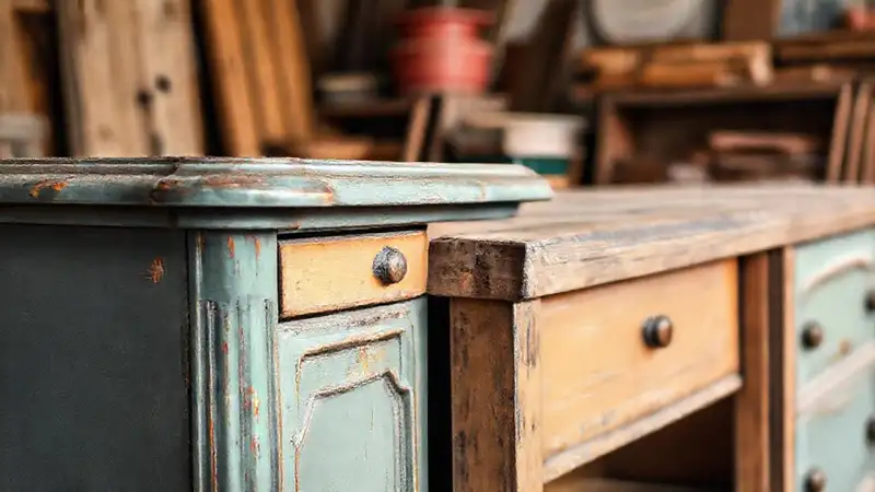 La restauración vintage evoca tonalidades cálidas