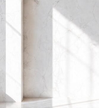 Mármol blanco irradia elegancia y luz