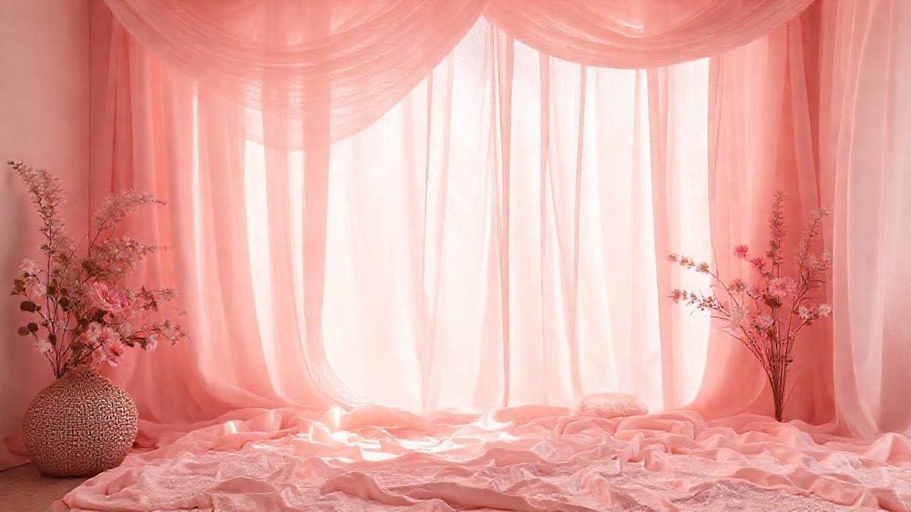 Un ambiente rosa suave y sereno