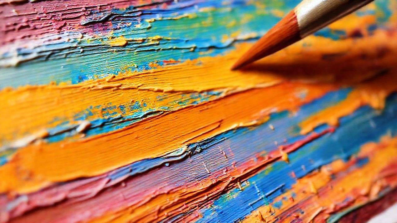 Demostración artística de pintura vibrante y detallada
